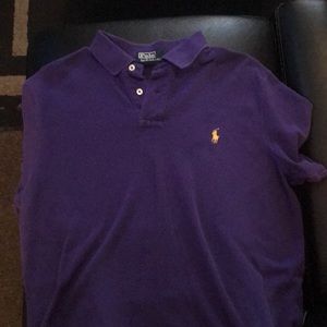 Purple polo shirt